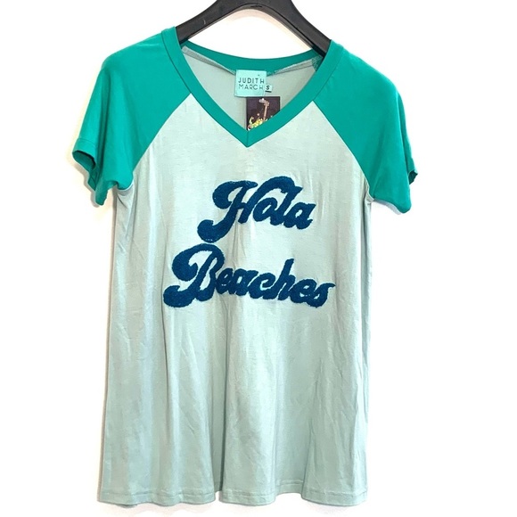 [Judith March] “Hola Beaches” Shirt - Size Small - Picture 1 of 6